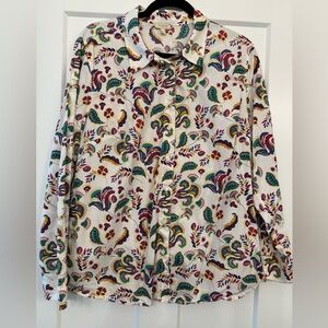 Talbots Multicolor Paisley Blouse